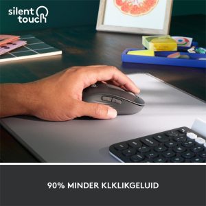 Logitech Signature M650 | Draadloze Muis | Linkshandig | RF + Bluetooth | 2000 DPI | Grafiet - Afbeelding 9