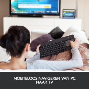 Logitech K400 | Draadloos Toetsenbord met Touchpad | QWERTY - Afbeelding 4