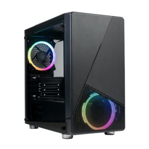 Azza Noir 130 RGB | Micro Tower Case | Zwart - Afbeelding 4