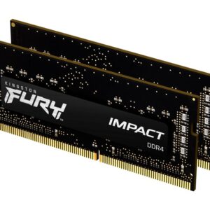 Kingston Fury Impact | 32GB 2x16GB DDR4 | 3200MHz | SODIMM | CL20 | Geheugenmodule | RAM - Afbeelding 1