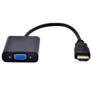 Gembird A-HDMI-VGA-04 | HDMI naar VGA Adapter | 0,15 m | Zwart - Afbeelding 1