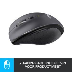 Logitech Marathon M705 | Draadloze Muis | Rechtshandig | RF | 1000 DPI | Zwart - Afbeelding 5