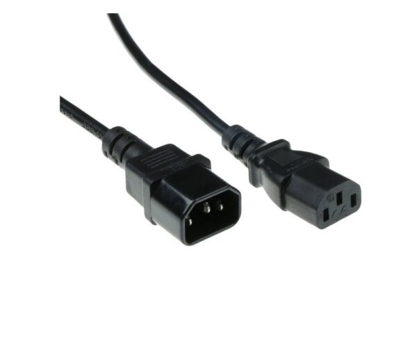 Microconnect AK 5029 | Stroomkabel | C13 naar C14 | 0,6 m | 250V / 10A | Zwart - 0