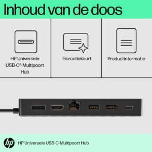 HP Universal Multiport Hub | USB-C | Zwart - Afbeelding 9