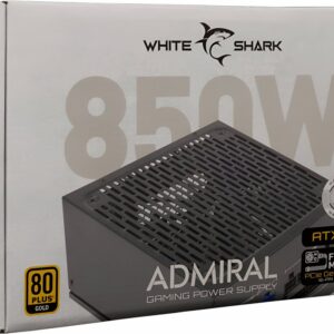 White Shark Admiral | 850 Watt Gold ATX 3.0 PSU | PCIe 5.0 | Power Supply | Voeding - Afbeelding 1