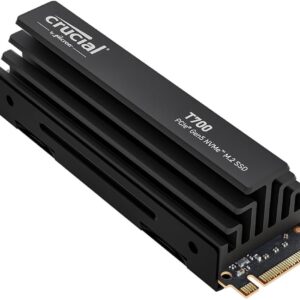 Crucial T700 | 1 TB NVMe SSD | M.2 Gen 5 | tot 11.700 MB/s Lezen | tot 9.500 MB/s Schrijven | Heatsink - Afbeelding 1