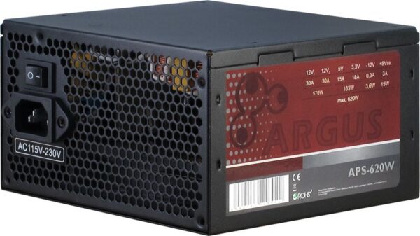 Inter-Tech Argus APS | 620 Watt ATX PSU | Power Supply | Voeding - 0
