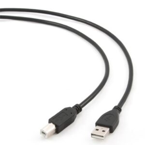 Gembird CCP-USB2-AMBM-6 | USB 2.0 Kabel | USB-A naar USB-B | 1,82m | Zwart - Afbeelding 1