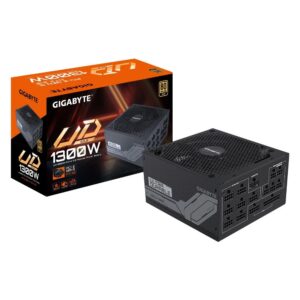 Gigabyte UD1300GM PG5 | 1300W Gold | 20+4 Pin | ATX | Zwart | Voeding - Afbeelding 1