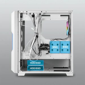 Azza Guardian 520 RGB | Midi Tower Case | Wit - Afbeelding 8