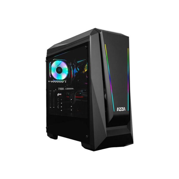 Azza Chroma 410A RGB | Midi Tower Case | Zwart - 0