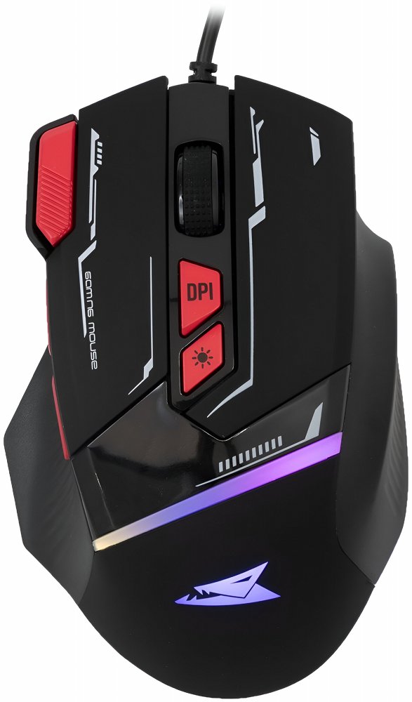 Baracuda MANTA RGB | Bekabelde Gaming Muis | Rechtshandig | USB-A | 12800 DPI | Zwart - 0