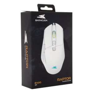 Baracuda RAPTOR RGB | Bedrade Gaming Muis | USB-A | 6400 DPI | Wit - Afbeelding 8