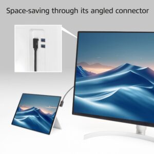 ACT AC7480 | USB 3.2 Gen 2 Kabel | USB-C (haaks links/rechts) naar USB-C (haaks boven/beneden) | 60W | 10Gbps | 0,5m | Zwart - Afbeelding 6