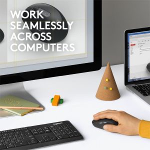 Logitech M590 Multi-Device Silent | Draadloze Muis | Rechtshandig | RF + Bluetooth | 1000 DPI | Zwart - Afbeelding 3