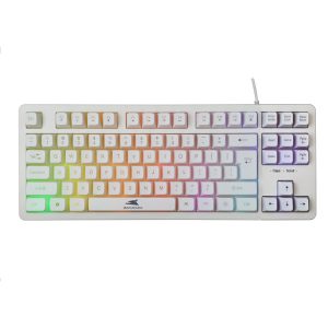 Baracuda KRILL RGB | Tenkeyless Bedraad Gaming Toetsenbord | QWERTY | Wit - Afbeelding 1
