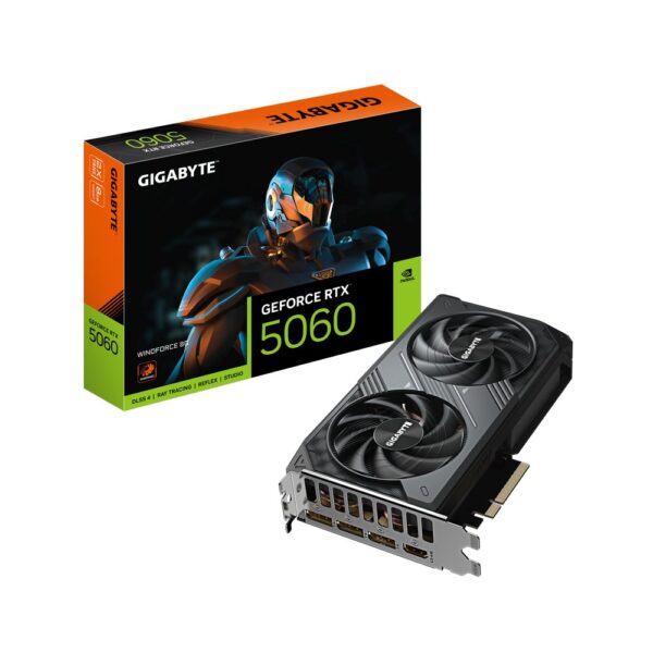 GIGABYTE GeForce RTX 5060 WINDFORCE | 8GB GDDR7 | DLSS 4 | Videokaart | Nvidia GPU - 0