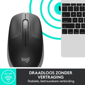 Logitech M190 | Draadloze Muis | Links- en Rechtshandig | RF | 1000 DPI | Grijs - Afbeelding 7