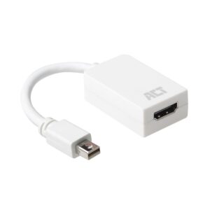 ACT AC7525 | Mini DisplayPort naar HDMI Adapter | 0,15 m | Wit - Afbeelding 1
