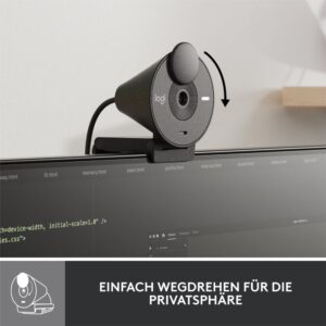 Logitech Brio 300 | 1080P 30FPS USB-C Webcam met Microfoon - Afbeelding 11