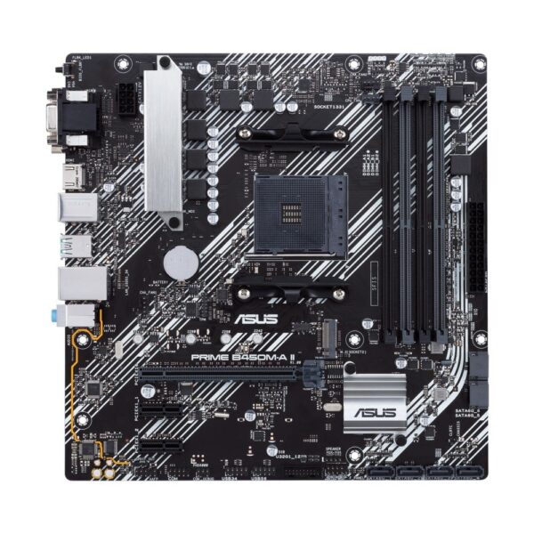 ASUS PRIME B450M-A II | Socket AM4 | AMD B450 | 4xDDR4 | Micro-ATX | Moederbord - 0
