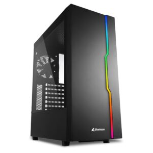 Sharkoon RGB Slider | Midi Tower Case | Zwart - Afbeelding 1