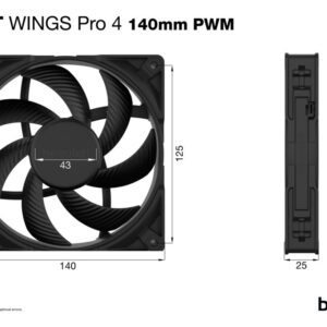 be quiet! Silent Wings Pro 4 | 140mm PWM Case Fan | Zwart - Afbeelding 7