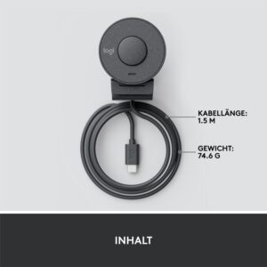 Logitech Brio 300 | 1080P 30FPS USB-C Webcam met Microfoon - Afbeelding 15