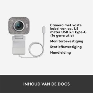 Logitech StreamCam | 1080p 60FPS USB-C Webcam met Microfoon | Wit - Afbeelding 15