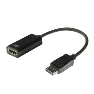 ACT AC7555 DisplayPort naar HDMI Adapter | Female | 4K | Zip Bag - Afbeelding 3