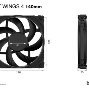 be quiet! Silent Wings 4 | 140mm Case Fan | Zwart - Afbeelding 6