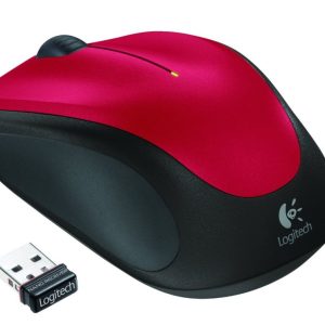 Logitech M235 | Draadloze Muis | Links- en Rechtshandig | RF | 1000 DPI | Rood/Zwart - Afbeelding 1