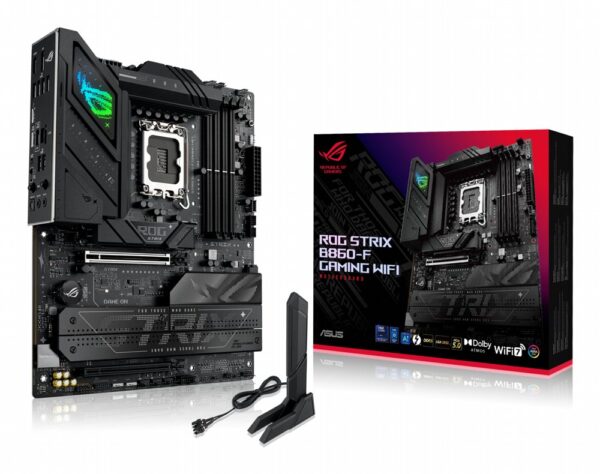 ASUS ROG Strix B860-F GAMING WIFI | Socket LGA 1851 | Intel B860 | 4xDDR5 | ATX | Moederbord - 0