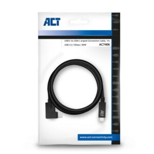 ACT AC7406 | USB 3.2 Gen 1 Kabel | USB-C naar USB-C | 1m | Zwart - Afbeelding 4
