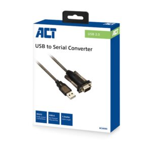 ACT AC6000 | Seriële Kabel | USB-A naar DB-9 | 1,5 m | Zwart - Afbeelding 5