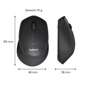 Logitech M330 Silent | Draadloze Muis | Rechtshandig | RF | 1000 DPI | Zwart - Afbeelding 10