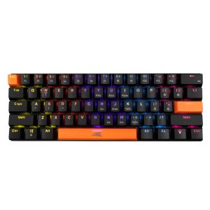 Baracuda DOLPHIN RGB 60% | Bedraad Gaming Toetsenbord | Blue Switches | Anti-Ghosting | QWERTY | Zwart - Afbeelding 1