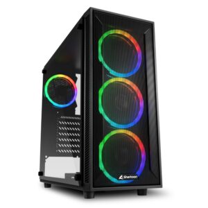 Sharkoon TG4M RGB | Midi Tower Case | Zwart - Afbeelding 1