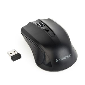 Gembird MUSW-4B-04 | Draadloze Muis | Links- en Rechtshandig | RF | 1600 DPI | Zwart - Afbeelding 3