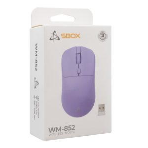 SBOX WM-852P Purple | Draadloze Muis | Links- en Rechtshandig | RF | 1600 DPI | Paars - Afbeelding 7