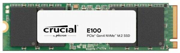 Crucial E100 | 1TB NVMe SSD | M.2 Gen4 | 5.000MB/s Lezen | 4.500MB/s Schrijven - 0