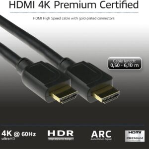 ACT AK3942 | 1 m HDMI Kabel | HDMI Type A naar Type A | Zwart - Afbeelding 3