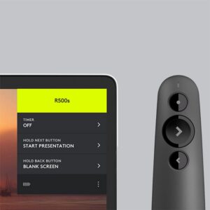 Logitech R500 | Draadloze Presenter | Bluetooth/RF | Grafiet | 20 m Bereik | Rood Laser - Afbeelding 6