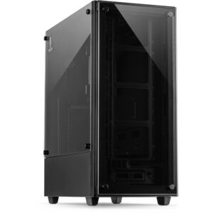 Inter-Tech C-303 Mirror | Tower Case | Zwart - Afbeelding 1