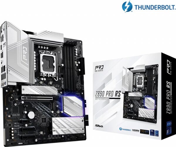 Asrock Z890 Pro RS | Socket LGA 1851 | Intel Z890 | 4xDDR5 | ATX | Moederbord - 0