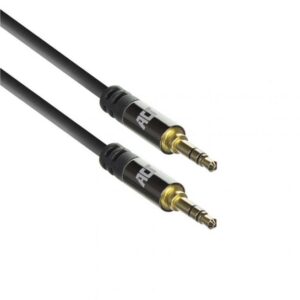 ACT AC3610 | 3.5mm Audiokabel | 1,5 Meter | Stereo Jack naar Jack | Zwart - Afbeelding 1