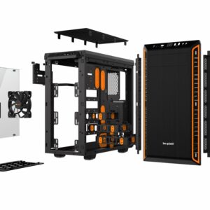 be quiet! Pure Base 600 Window | Midi Tower Case | Zwart/Oranje - Afbeelding 4