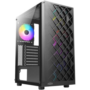 Azza Spectra RGB | Midi Tower Case | Zwart - Afbeelding 1