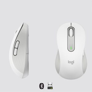Logitech Signature M650 | Draadloze Muis | Linkshandig | RF + Bluetooth | 2000 DPI | Wit - Afbeelding 7