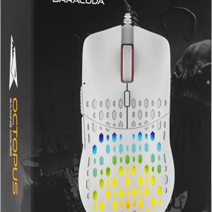Baracuda OCTOPUS RGB | Bekabelde Gaming Muis | Rechtshandig | USB-A | 3600 DPI | Wit - Afbeelding 3